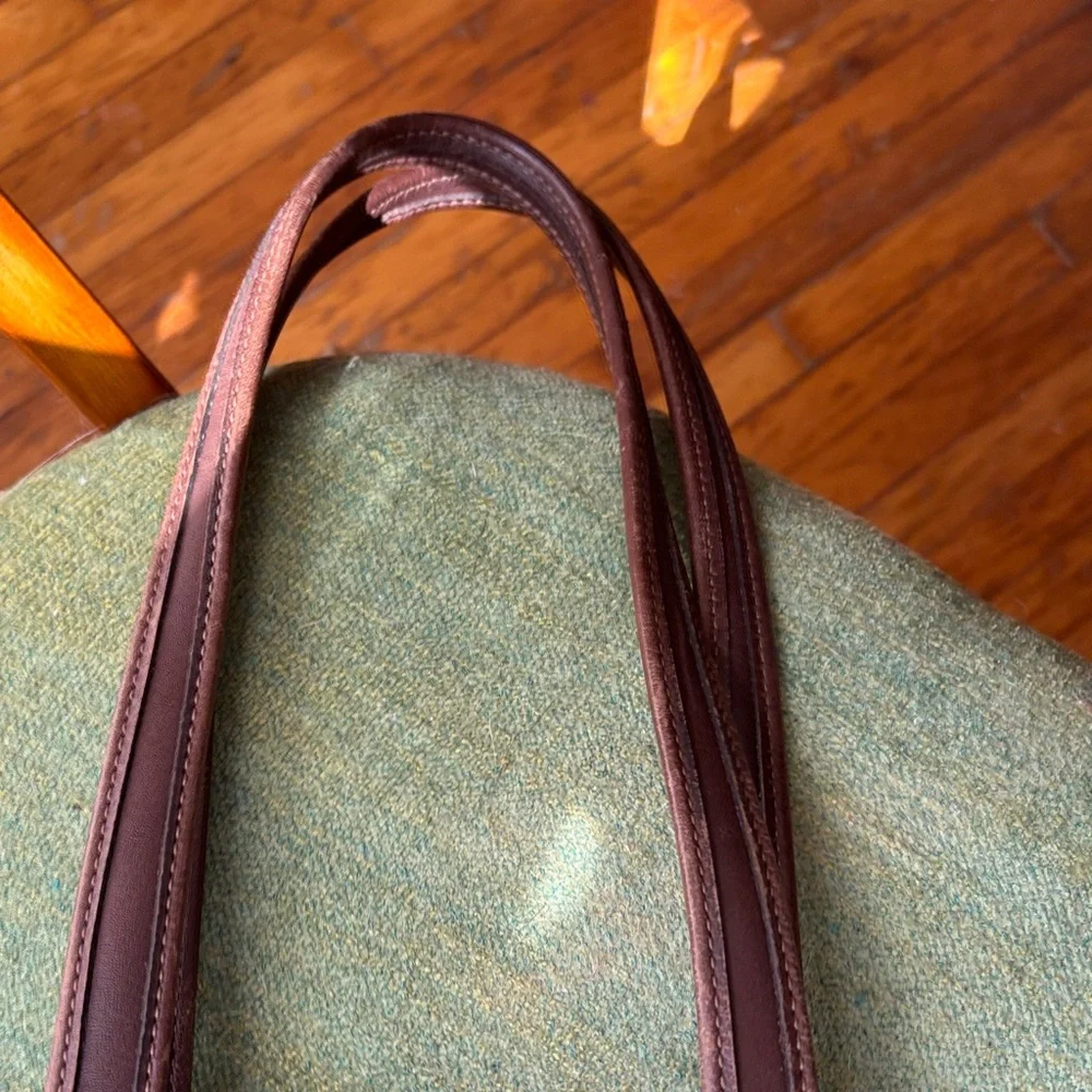 Coach Dark Brown Leather Tote - Picture 3 of 11